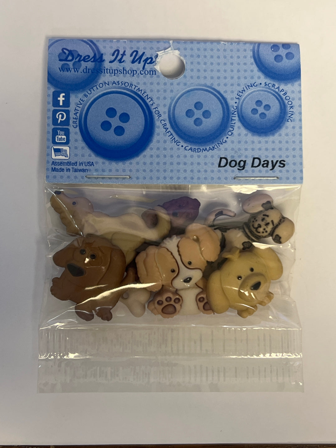 Dress It Up - Dog Days Buttons - Version 2