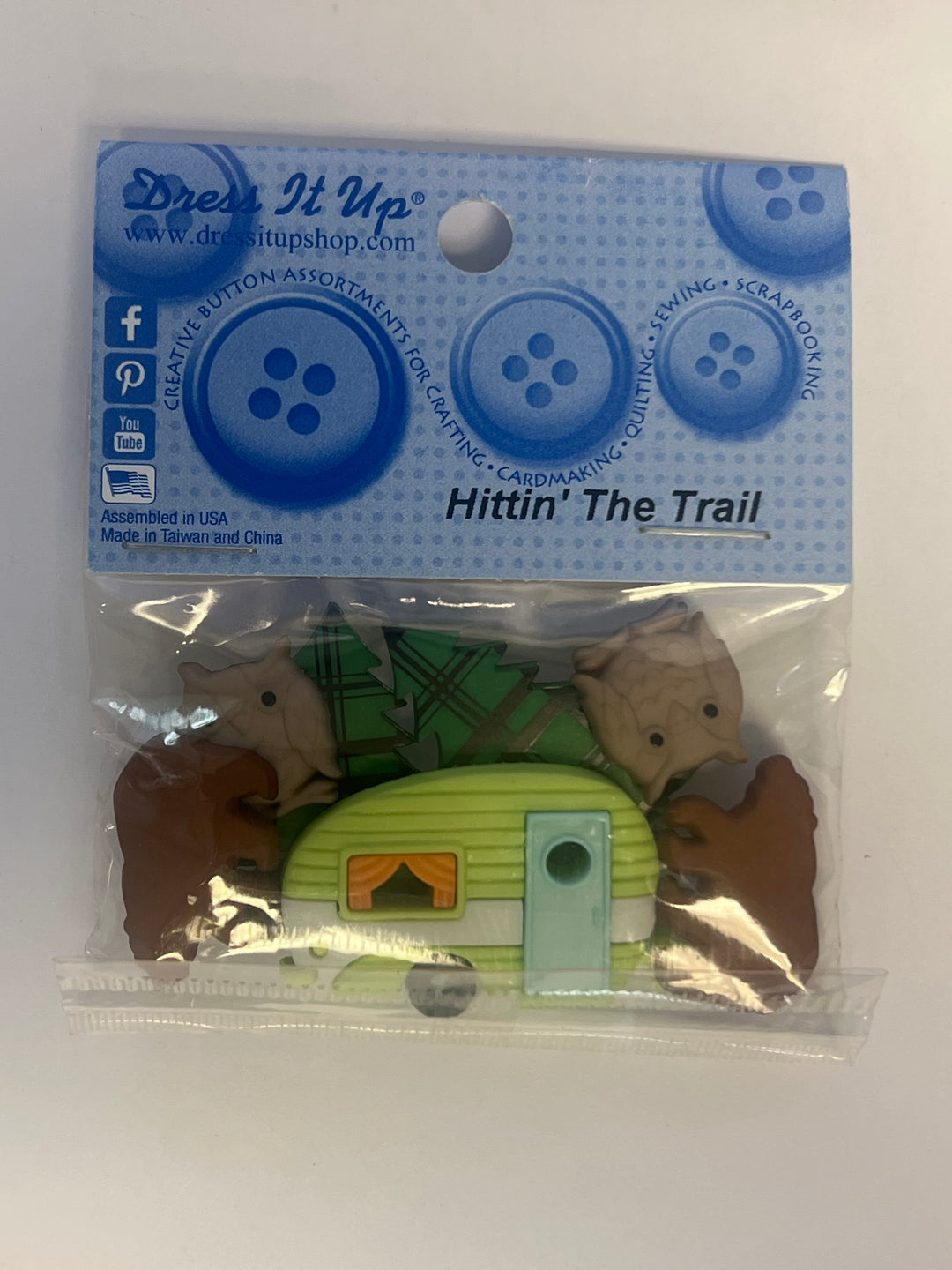 Dress It Up - Hittin' The Trail Camping Buttons - Version 3