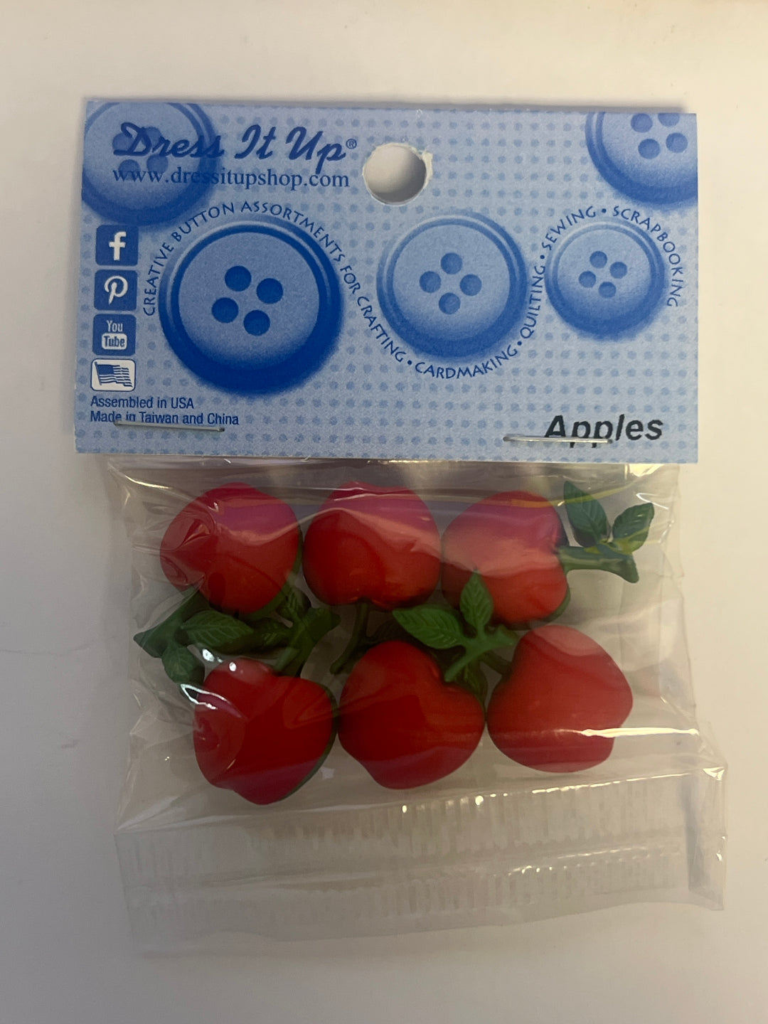 Dress It Up - Apples Buttons - Version 2