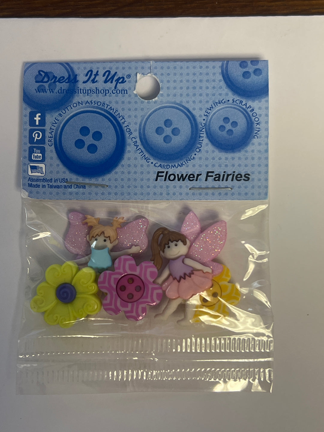 Dress it Up - Flower Fairies Buttons - Version 2