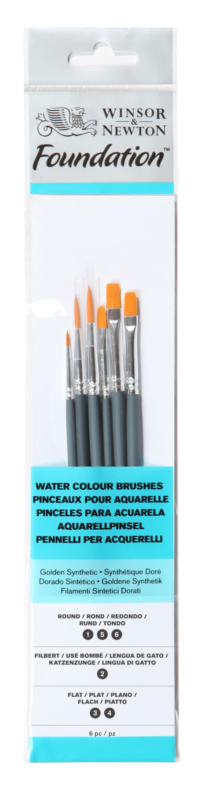 Winsor & Newton - Paint Brushes - 6 pack
