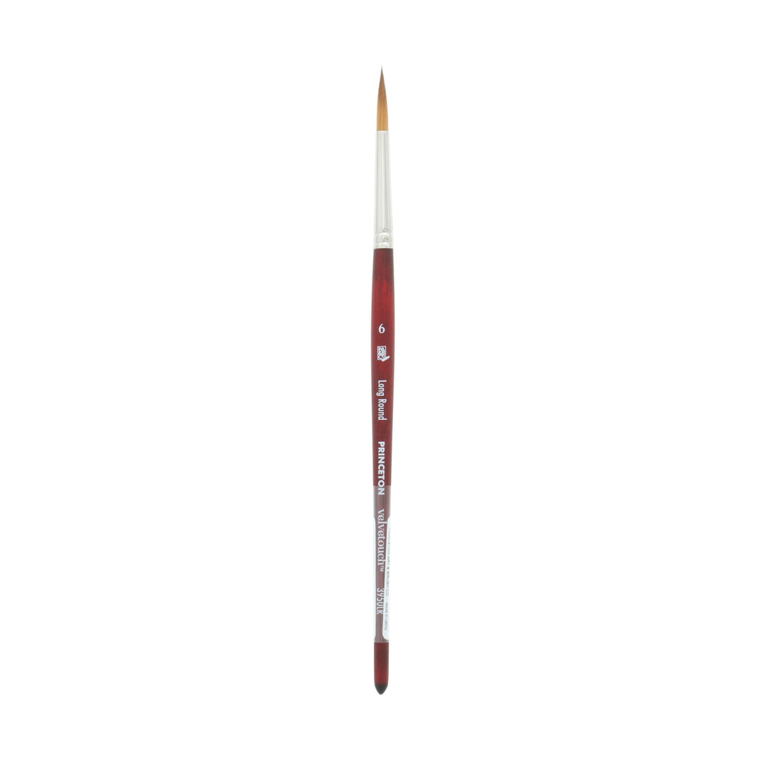 Princeton - Velvetouch - Long Round Paint Brush - Short Handle - Series 3950