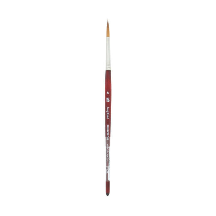 Princeton - Velvetouch - Long Round Paint Brush - Short Handle - Series 3950
