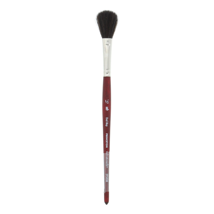 Princeton - Velvetouch - Oval Mop Watercolor Paint Brush - Short Handle - Series 3950