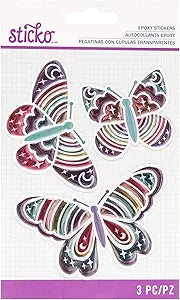 Sticko - Butterfly Rainbow Epoxy Sticker