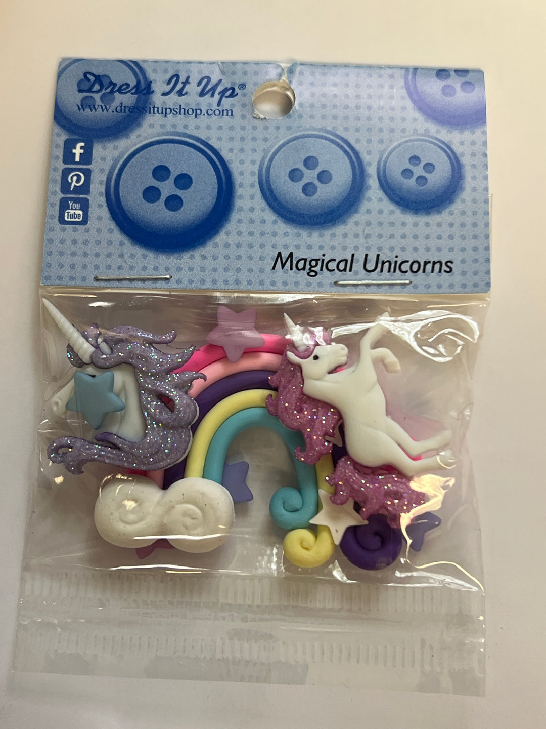 Dress It Up - Magical Unicorns Buttons (Copy)