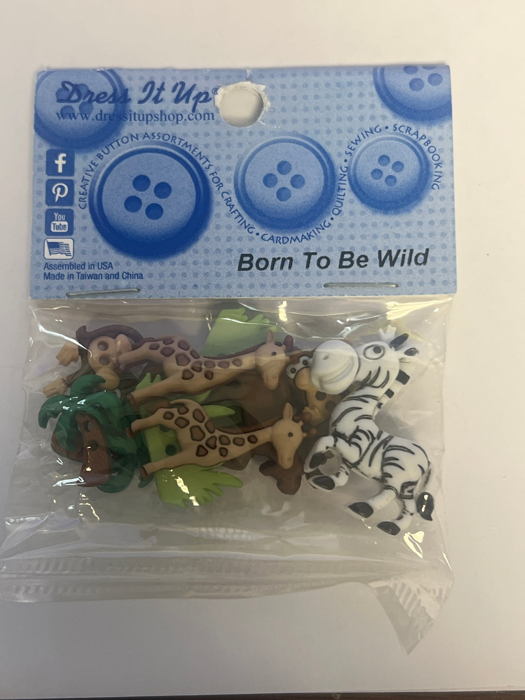 Dress It Up - Born to Be Wild Buttons - Version 2