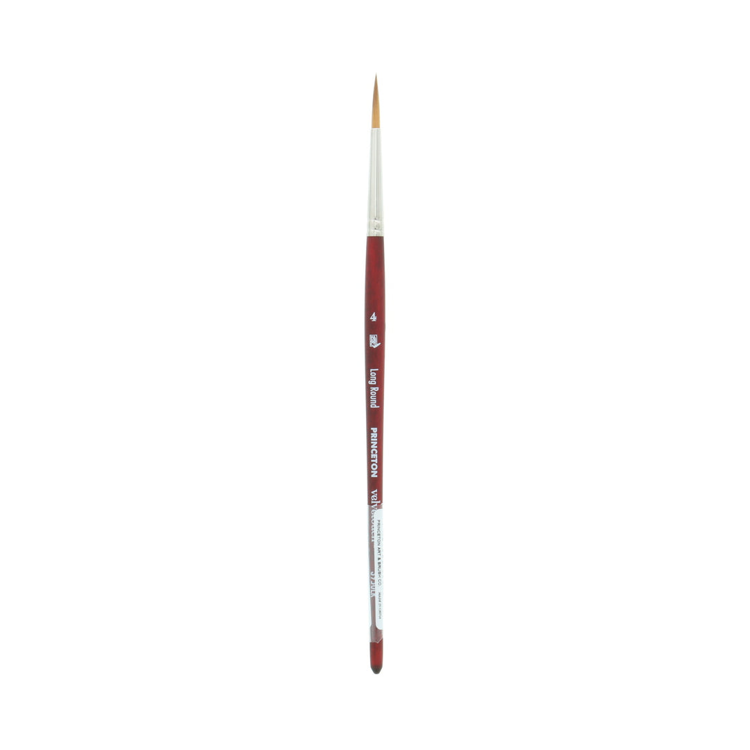 Princeton - Velvetouch - Long Round Paint Brush - Short Handle - Series 3950