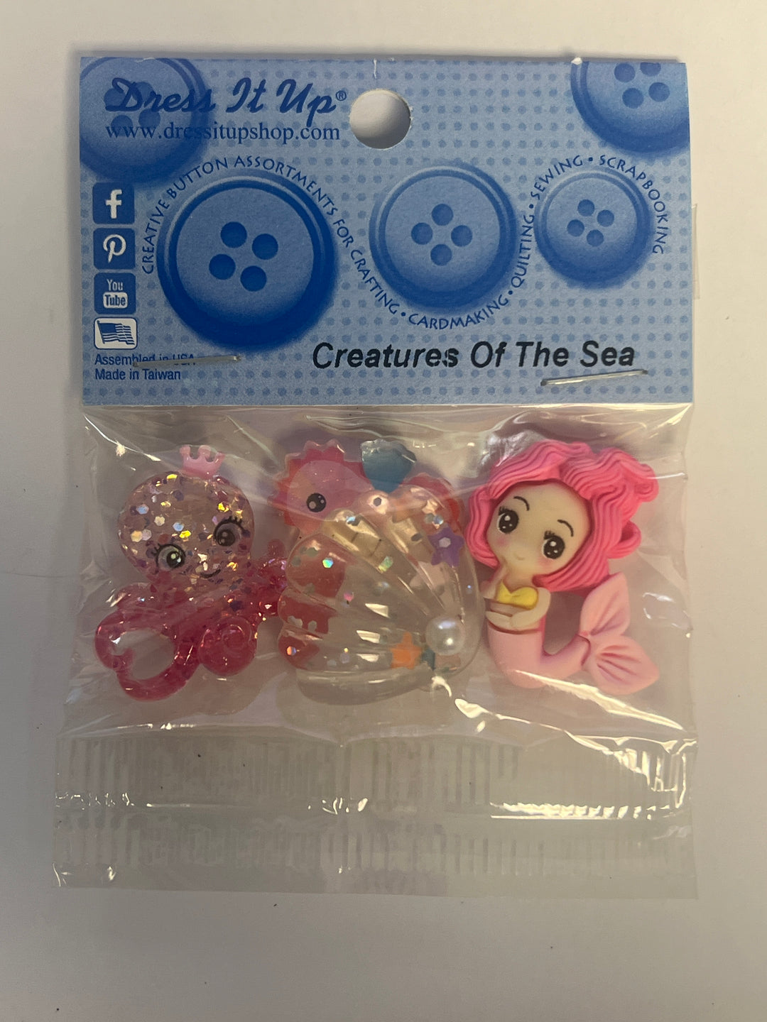Dress It Up - Creatures of the Sea Buttons - Version 2
