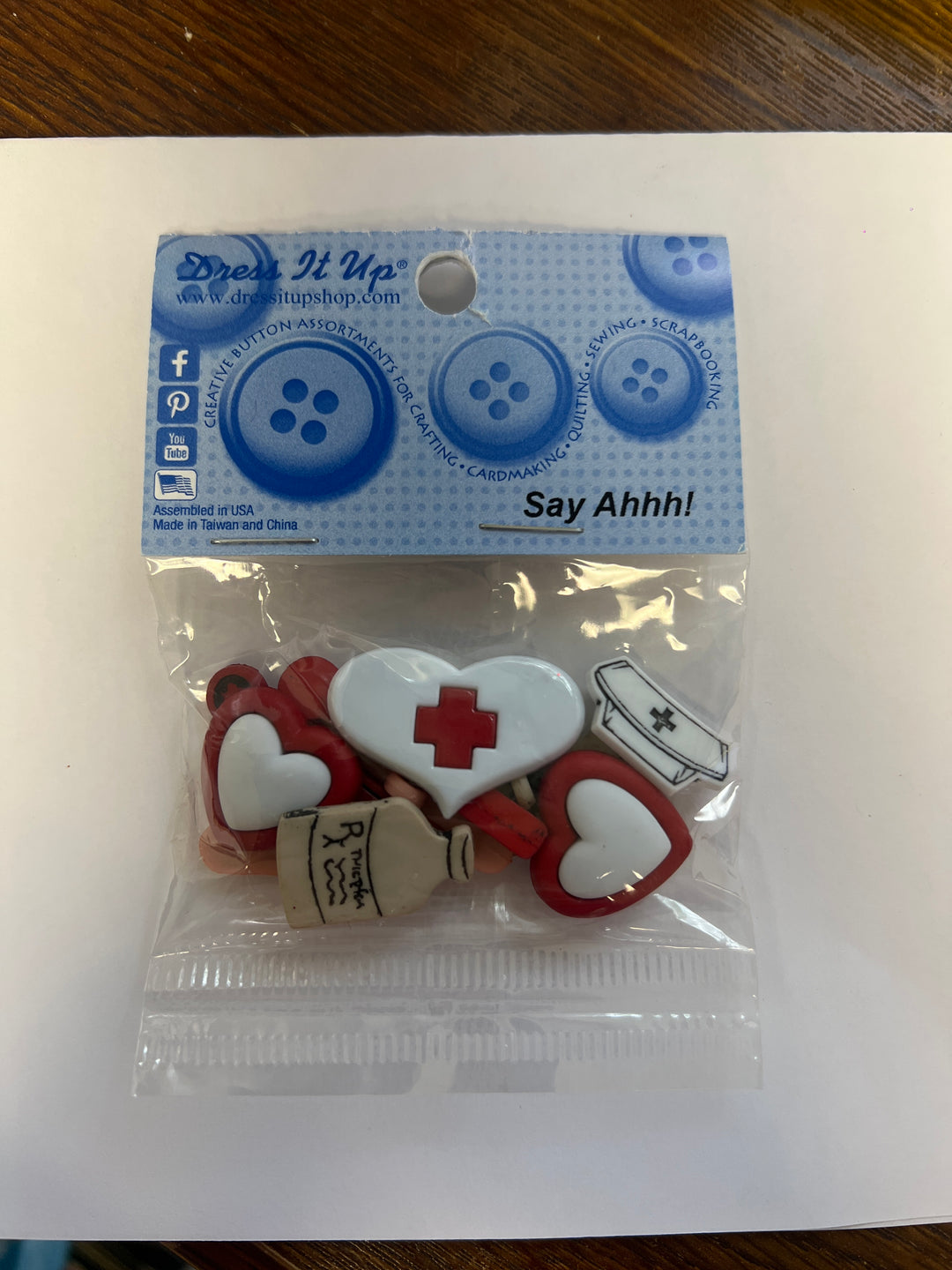 Dress it Up - Say Ahhh! Buttons - Version 2