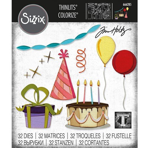Sizzix - Thinlits - Celebrate, Colorize