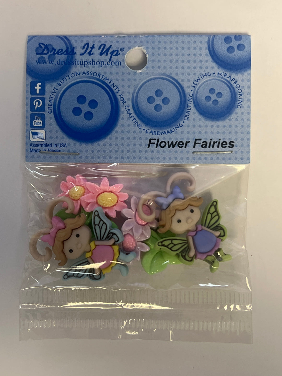 Dress it Up - Flower Fairies Buttons - Version 3