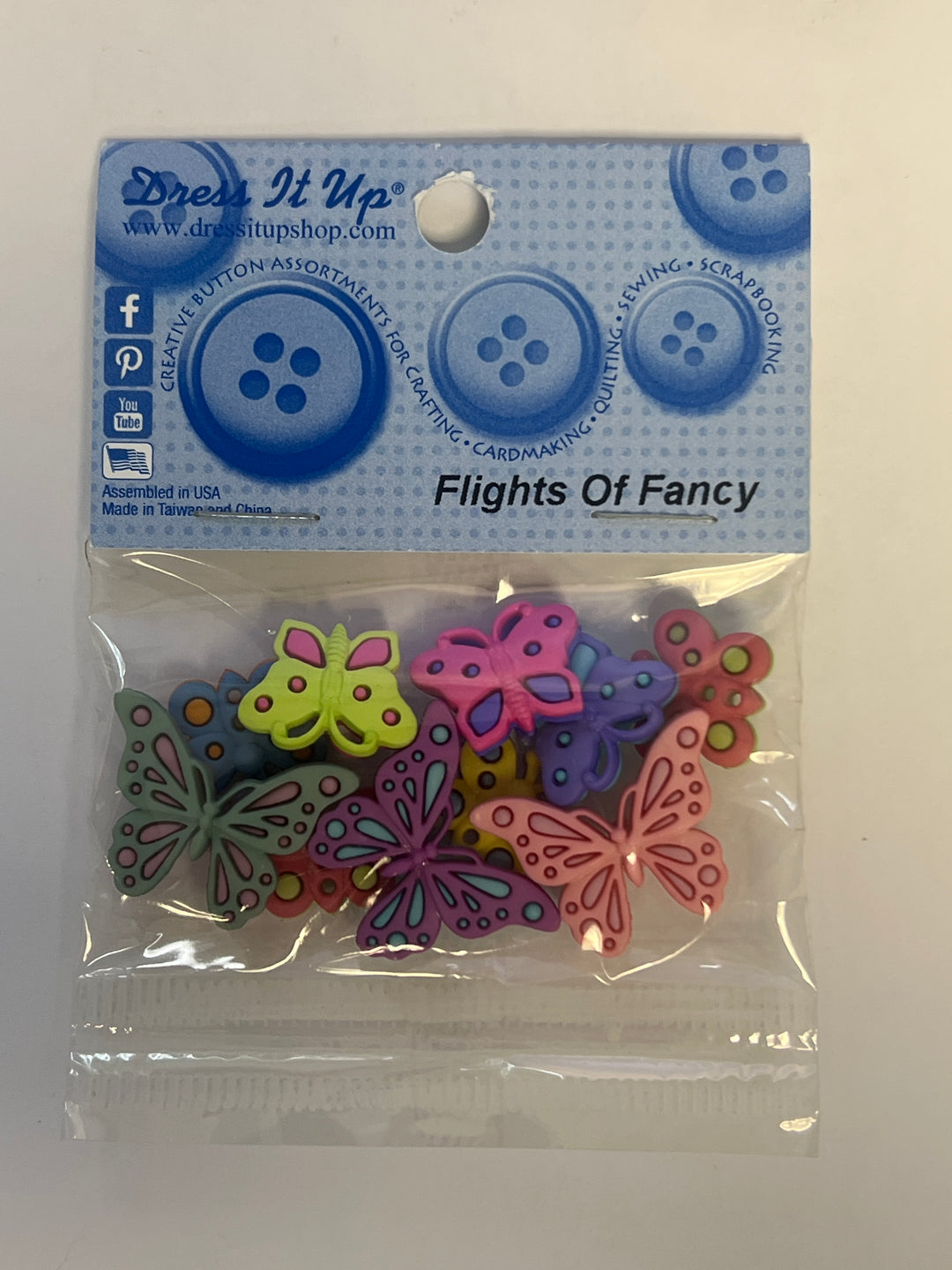 Dress It Up - Flights Of Fancy Buttons - Version 2