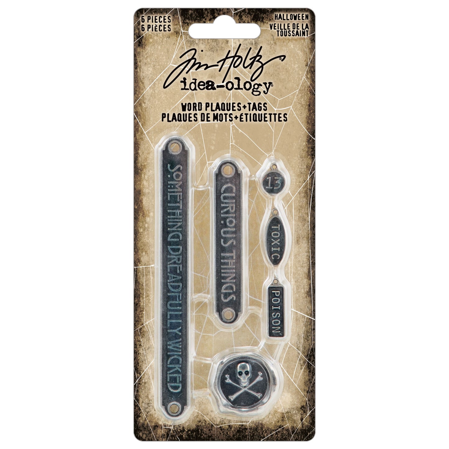 Tim Holtz - idea-ology - Halloween Word Plaques and Tags