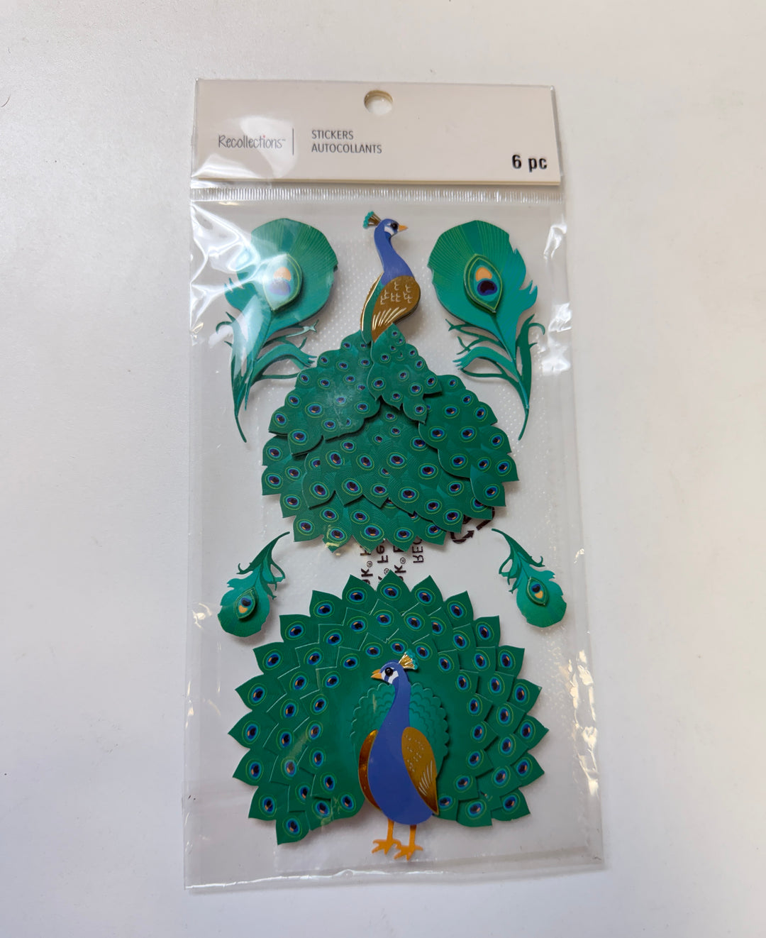 Recollections - Peacock Dimensional Stickers