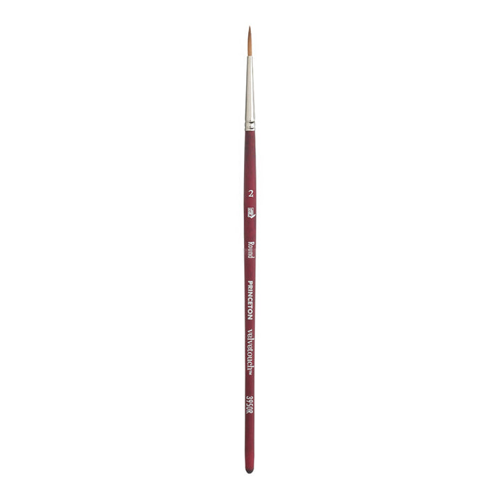 Princeton - Velvetouch - Round Paint Brush - Short Handle - Series 3950