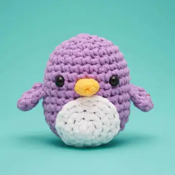 The Woobles - Pierre the Purple Penguin Beginner Crochet Kit