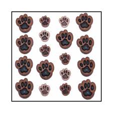 Dress It Up - Dog Paws Buttons - Version 2