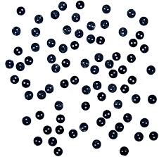 Dress It Up - Micro Mini Round Black Buttons