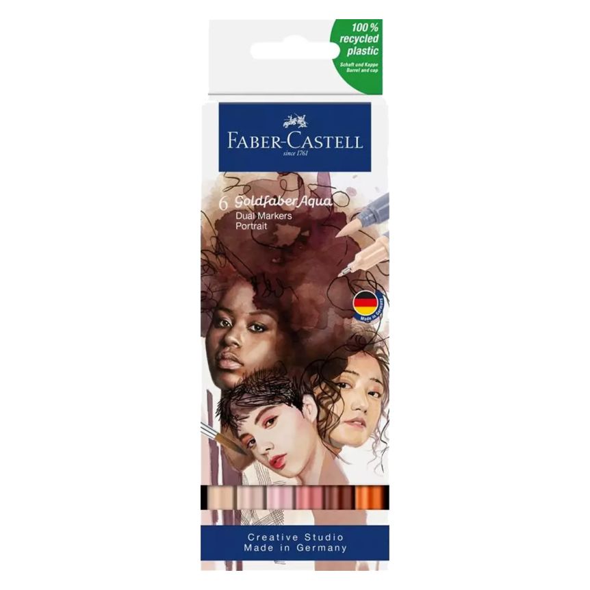 Faber-Castell - Goldfaber Aqua Dual Markers - 6 pcs