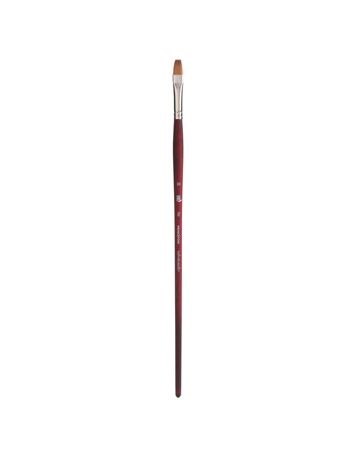 Princeton - Velvetouch - Level 2 Flat Paint Brush for Acrylic - Long Handle - Series 3900