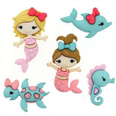Dress It Up - Mermaid Kisses Buttons