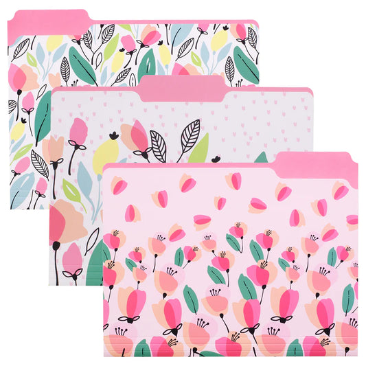 Steel Mill & Co.® - Pink Poppy File Folders