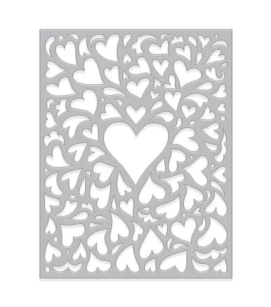 Hero Arts - Window on Love Confetti Fancy Die
