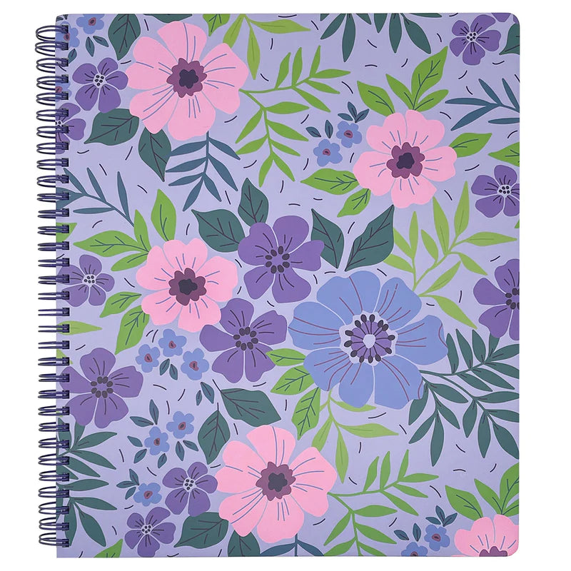 Steel Mill & Co.® - Lilac Floral Large Notebook