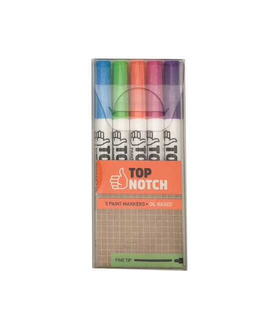 Top Notch - Oil Based Paint Markers - Fine Tip