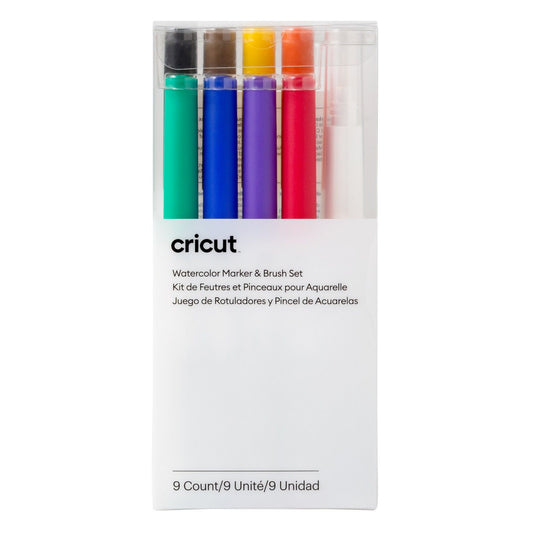 Cricut - Watercolor Marker & Brush Set - 9 ct