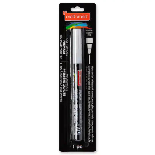 Craft Smart Multi Surface Premium Oil-Based Paint Pen Fine Tip